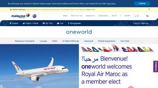 
                            8. oneworld - Malaysia Airlines