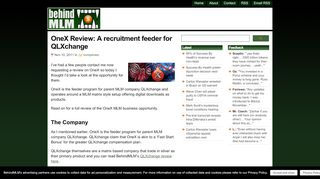 
                            9. OneX Review: A recruitment feeder for QLXchange - BehindMLM