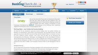 
                            4. Oney Bank | BankingCheck.de