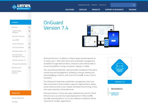 
                            4. OnGuard Version 7.4 - Lenel.com