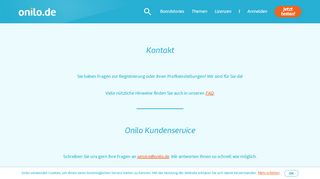 
                            11. Onilo.de | Kontakt | ONILO.DE