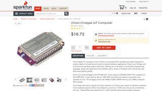 
                            12. Onion Omega2 IoT Computer - DEV-14432 - SparkFun Electronics