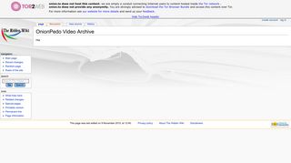 
                            2. OnionPedo Video Archive - The Hidden Wiki