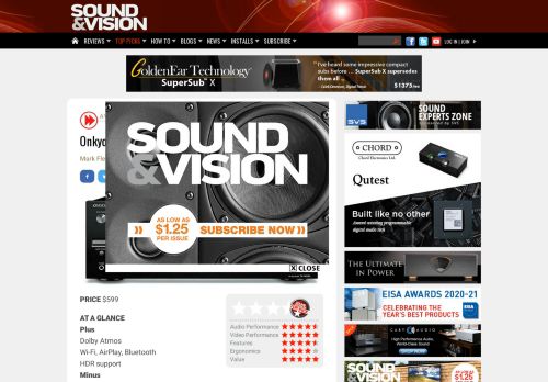 
                            9. Onkyo TX-NR545 Atmos-Ready AV Receiver Review | Sound & Vision