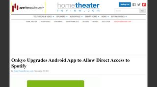 
                            13. Onkyo Upgrades Android App to Allow Direct Access to Spotify