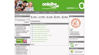 
                            9. onleiheSaar. My Account : Login : Library Selection - Die Onleihe