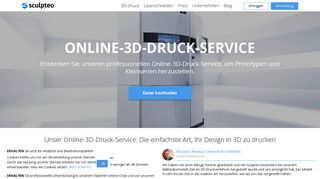 
                            6. Online 3D-Druckservice für Profis - Sculpteo