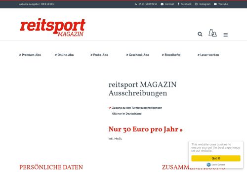 
                            3. Online-Abonnement: reitsport MAGAZIN