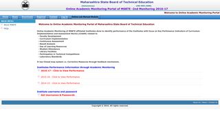 
                            9. Online Academic Monitoring of MSBTE affiliated Institutes done to ...