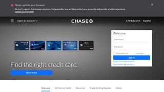 
                            12. Online Account Access | Customer Service | Credit Card | chase.com