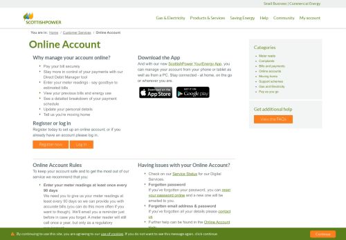 
                            3. Online Account - ScottishPower