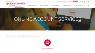 
                            5. Online Account Services - Montana-Dakota Utilities Company