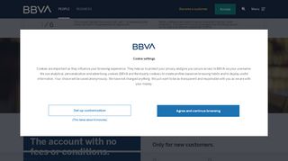 
                            8. Online Account without fees - BBVA.es