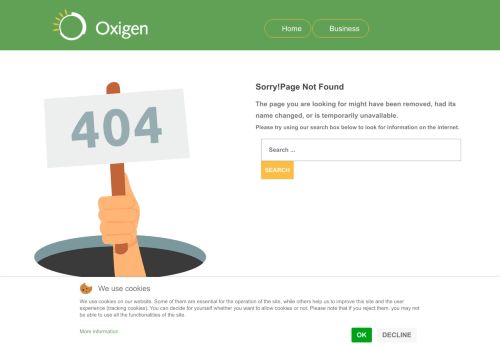 
                            5. Online Accounts Down for Maintenance | Oxigen