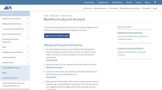 
                            2. Online Accounts | My Account | JEA