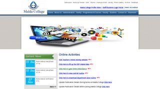 
                            8. Online Activities - Malda College