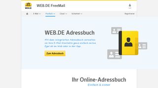 
                            1. Online Adressbuch - Kontakte online verwalten | WEB.DE