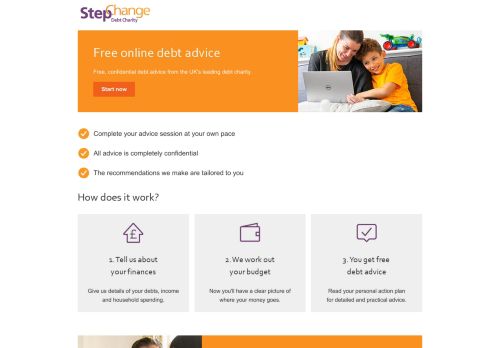 
                            13. Online Advice & Solutions in Just 20 mins. Debt Remedy. - StepChange