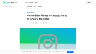 
                            5. Online Affiliate World | How to Earn Money on Instagram as an Affiliate ...