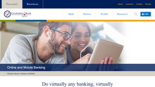 
                            13. Online and Mobile Banking | California Bank & Trust