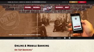 
                            11. Online and Mobile Banking - On Tap Credit Union