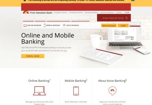 
                            8. Online and Mobile Banking Products - First Hawaiian Bank