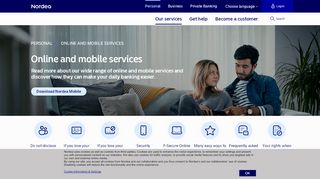 
                            5. Online and mobile services | Nordea.fi