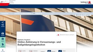 
                            10. Online-Anhörung in Verwarnungs- und ... - Hamburg.de