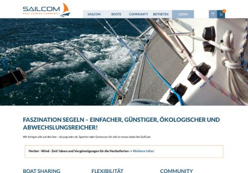 
                            2. Online anmelden - sailcom