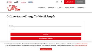 
                            10. Online-Anmeldung für Wettkämpfe | Swiss Athletics