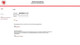 
                            8. Online-Anmeldung - Hessische Golfverband