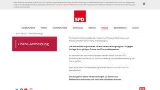 
                            4. Online-Anmeldung - SPD
