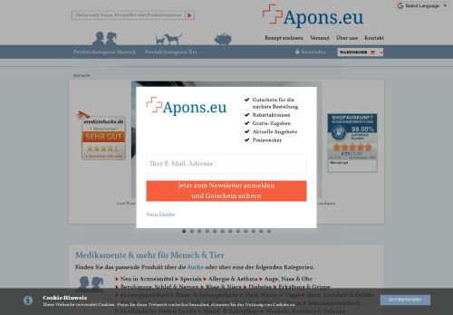 
                            4. Online Apotheke Apons.eu - Ihre private Gesundheitsreform