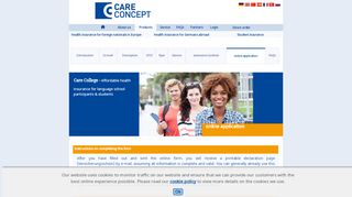 
                            3. Online application - Care Concept