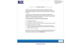 
                            10. Online Application Form - Blue Max Transport