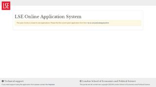 
                            6. Online Application - Log in to LSE e:Vision Portal