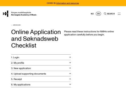 
                            13. Online Application / SøknadsWeb Checklist - The Norwegian ...