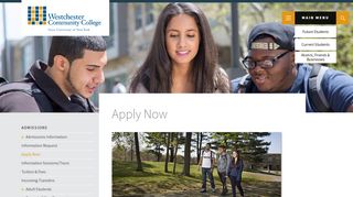 
                            5. Online Application to Westchester Community College