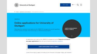 
                            3. Online applications for University of Stuttgart | University of ...