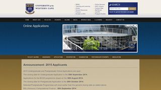 
                            2. Online Applications - UWC