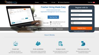 
                            4. Online Assessment - Recruitment Solutions - Freshersworld.com