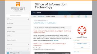 
                            1. Online@UT (Canvas) | Office of Information Technology