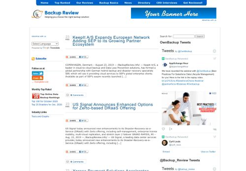 
                            10. Online Backup Reviews- Online Data Backup, Remote Offsite File ...