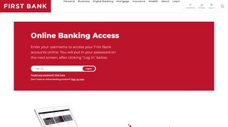 
                            11. Online Banking Access | First Bank