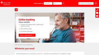 
                            9. Online-Banking - Always available - Weser-Elbe Sparkasse