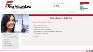 
                            2. Online Banking and Bill Pay - First Metro Bank