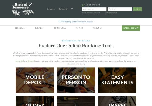 
                            12. Online Banking and Mobile Banking | Bank of Tennessee