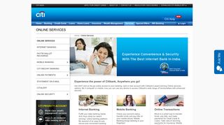 
                            3. Online Banking and Mobile Banking services | Citi India - Citibank India