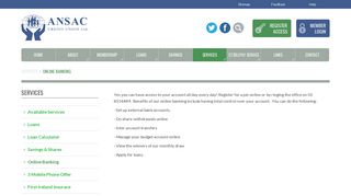 
                            4. Online Banking - Ansac Credit Union