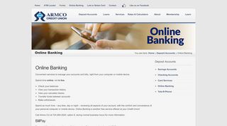 
                            13. Online Banking - Armco Credit Union